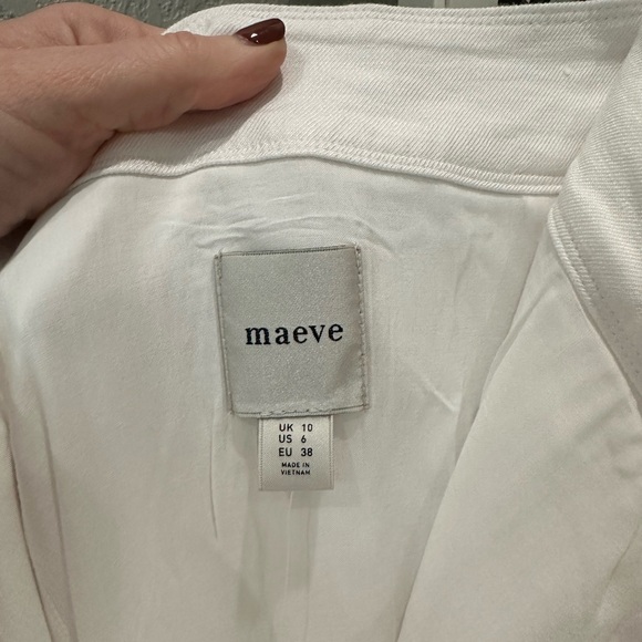 Anthropologie Maeve White Embroidered Skirt - Picture 7 of 10